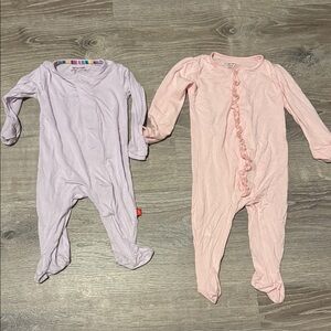 Magnetic Me Lavender and Pink Footies